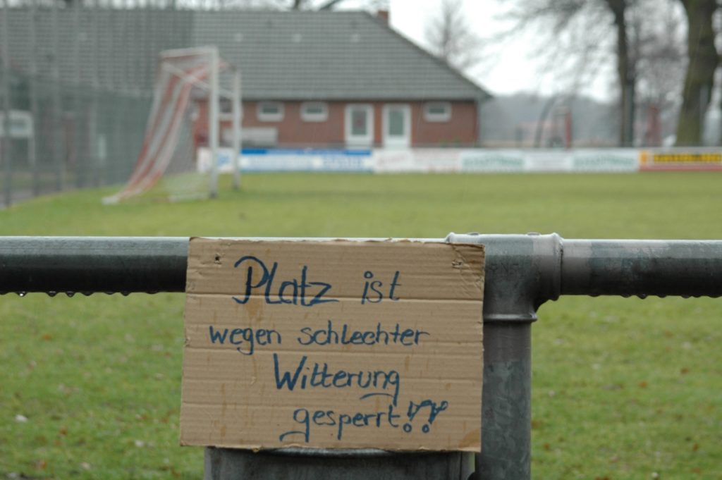Eichenstadion gesperrt - Spiele der 1. + 2. Mannschaft am Sonntag, 2. Oktober 2022 fallen aus