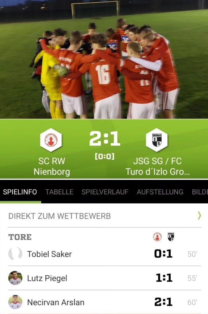 B-Jugend siegt mit 2:1 Toren gegen die JSG SG/Turo d´Izlo / Torhüter Johannes Heuing hält das Team im Spiel