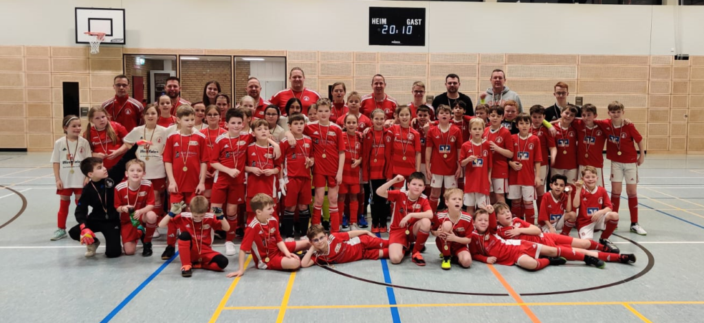 Viel Spaß beim internen Jugendturnier der F-, E- und wE-Jugend in der Sporthalle der Kreuzschule