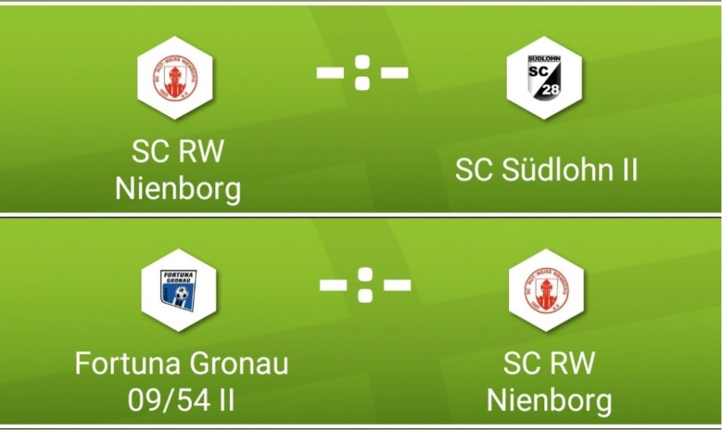 1. Mannschaft absolviert zwei Meisterschaftsspiele an diesem Wochenende - Freitag ist der SC Südlohn II zu Gast im Eichenstadion